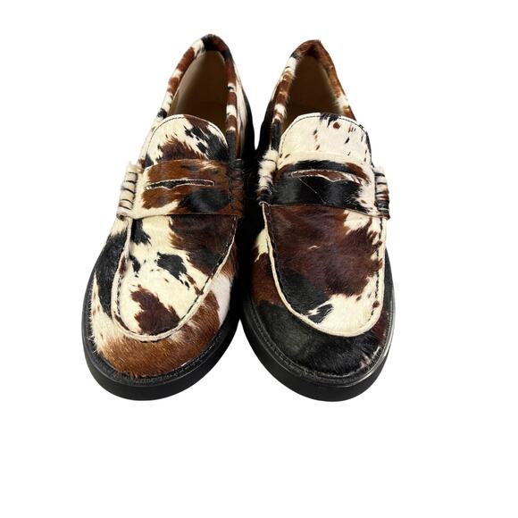 Steve Madden Womens 11M Cowhair Loafers - Picture 2 of 9